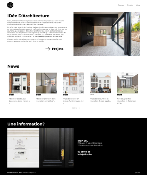 Aperçu du site IDDA